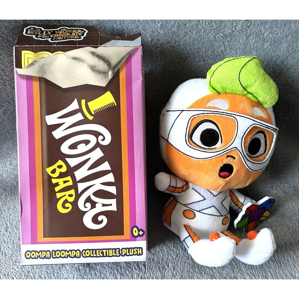 Willy Wonka Oompa Loompa Plush Everlasting Gobstopper w Box